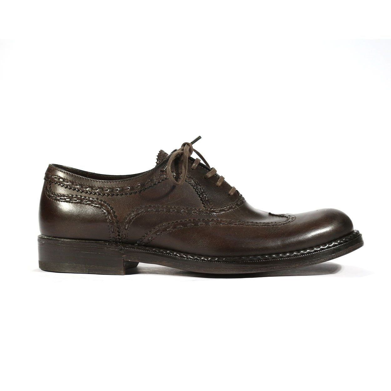 Bottega Veneta Men's Brown Leather Lace-Up Designer Shoes (BOT1501)
