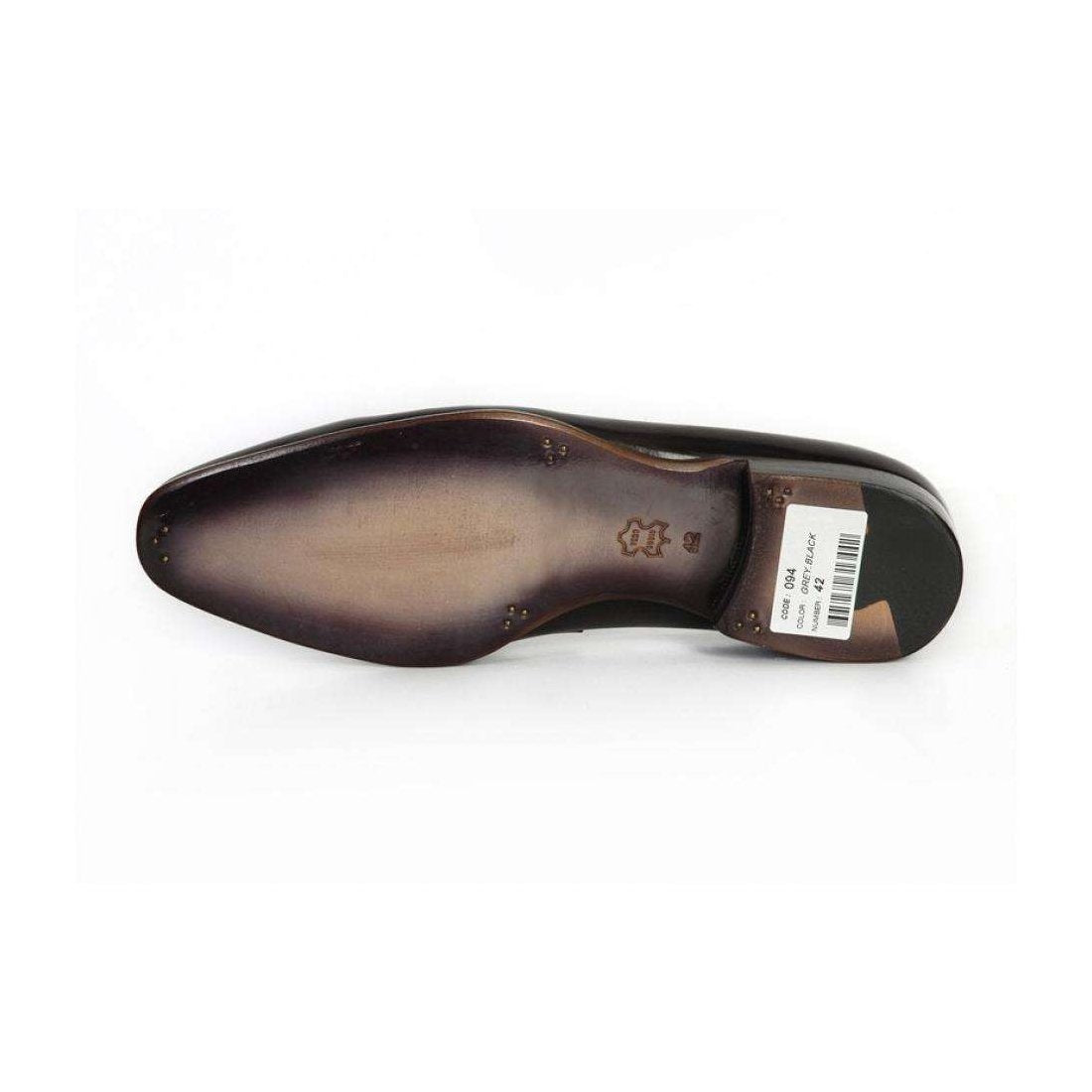 Paul Parkman Handmade Designer Shoes Men's Handmade Designer Shoes Gray Loafers (PM5248)