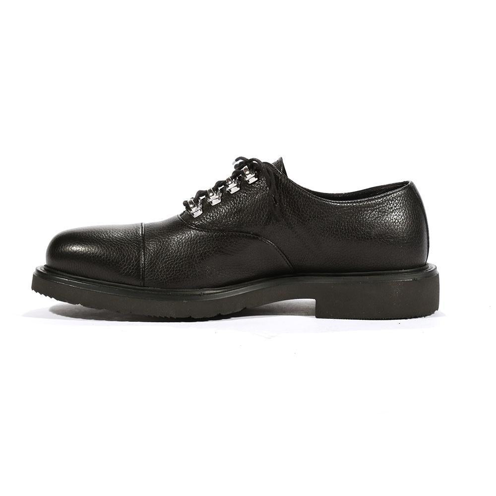 Cesare Paciotti Luxury Italian Men's Oxfords Black Foam Bufalo G Designer Shoes (CPM5473)