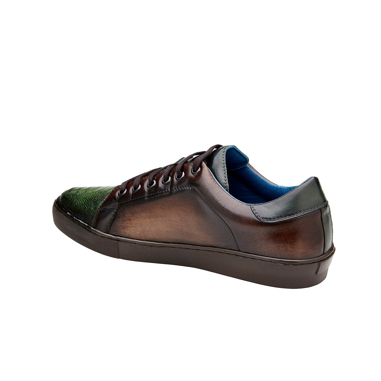 Belvedere Stone Y31 Men's Shoes Ostrich / Calf-Skin Leather Sneakers (BV3171)