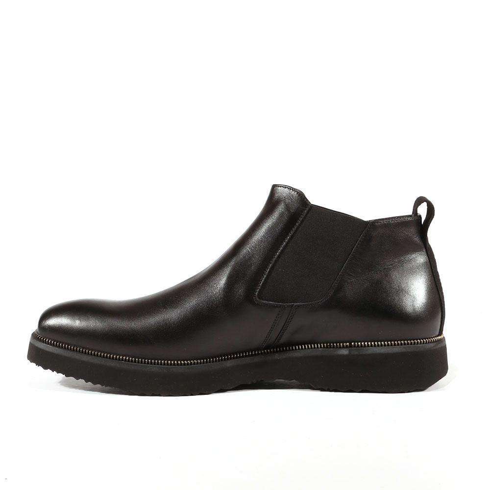 Cesare Paciotti Luxury Italian Men's Designer Shoes Vit Mat Black Leather Boots (CPM3056)