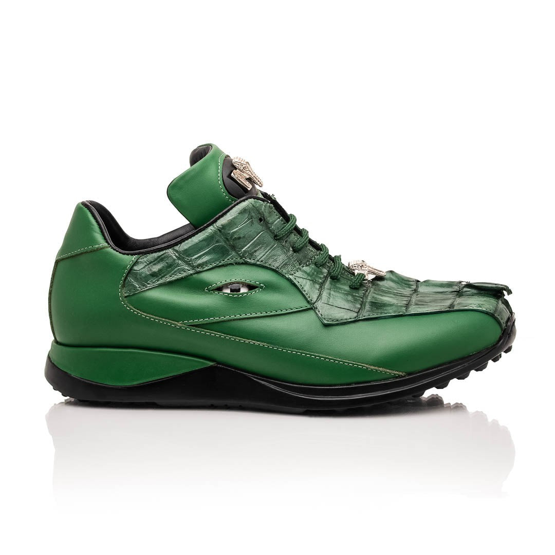 Mauri Hazard 8596/4 Men's Shoes Exotic Hornback / Nappa Leather Sneakers (MA5644)