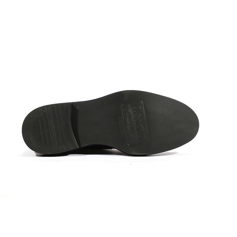 Cesare Paciotti Luxury Italian Men's Buckhold Loafers Foam Age Black 308 Madison Designer Shoes (CPM5412)