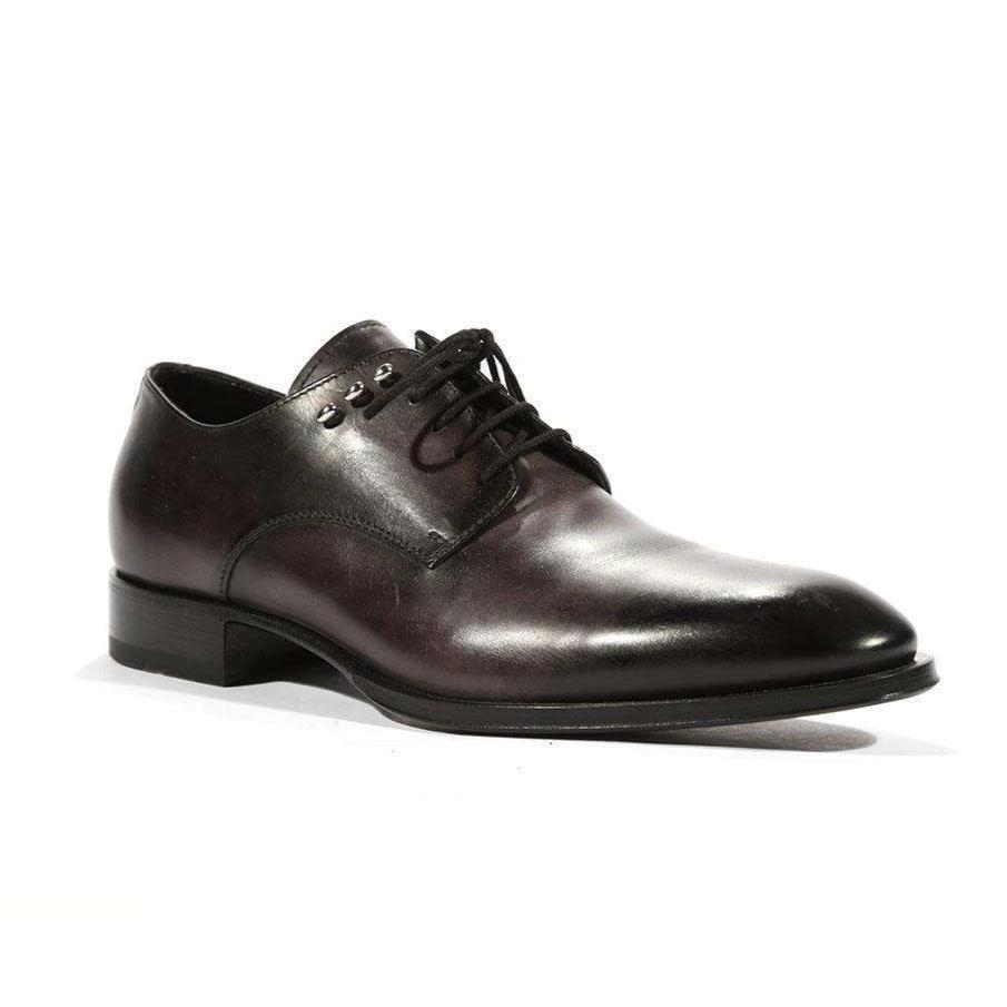 Cesare Paciotti Luxury Italian Men's Oxfords Tamponato Black Designer Shoes (CPM5467)