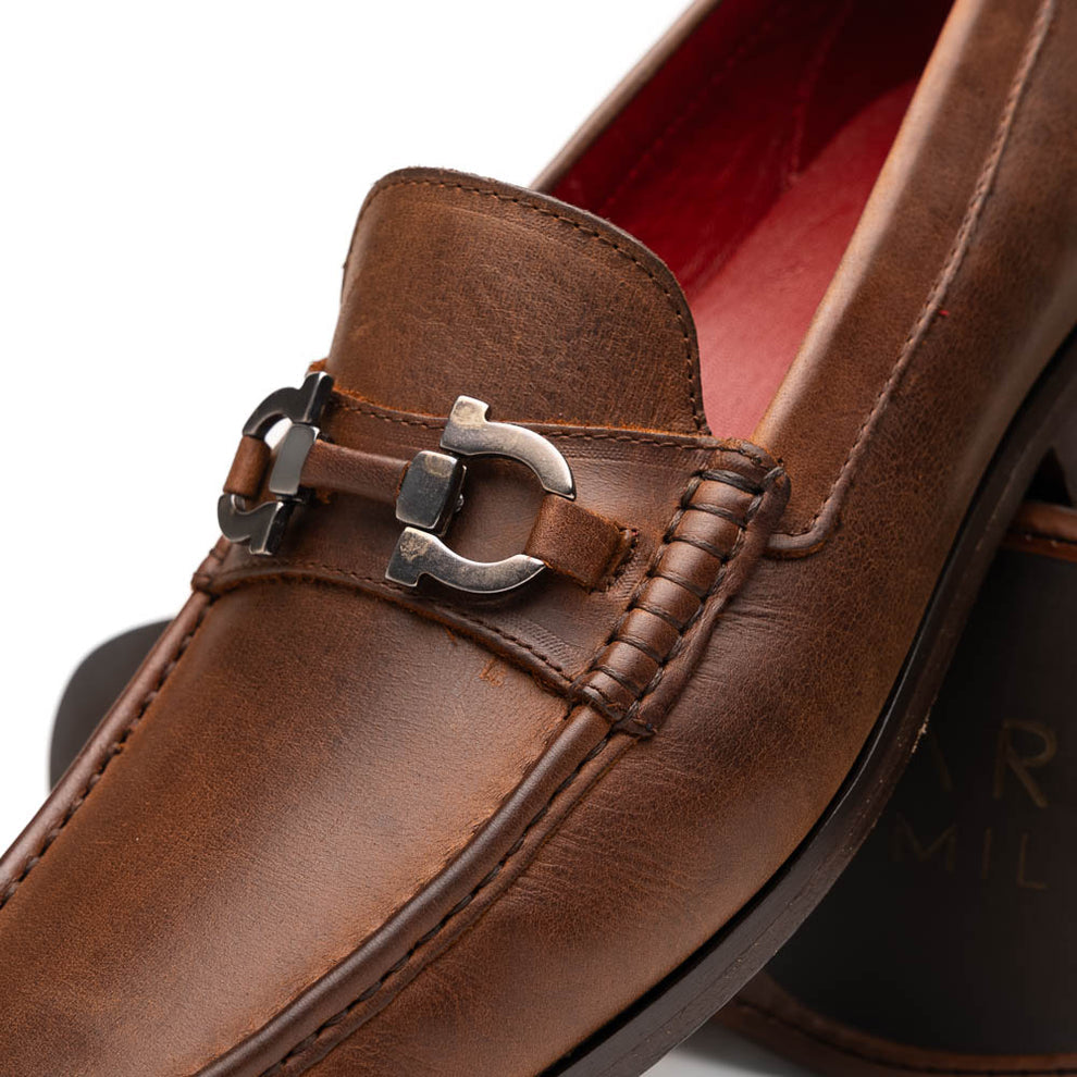 Marco Di Milano Cassarano Men's Shoes Calf-Skin Leather Moccasin Loafers (MDM1184)
