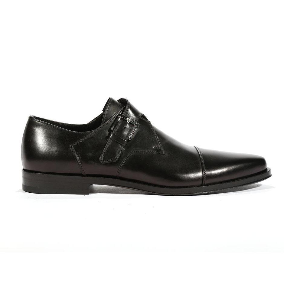 Cesare Paciotti Luxury Italian Men's Buckhold Loafers Baby Lux Black P Designer Shoes (CPM5418)