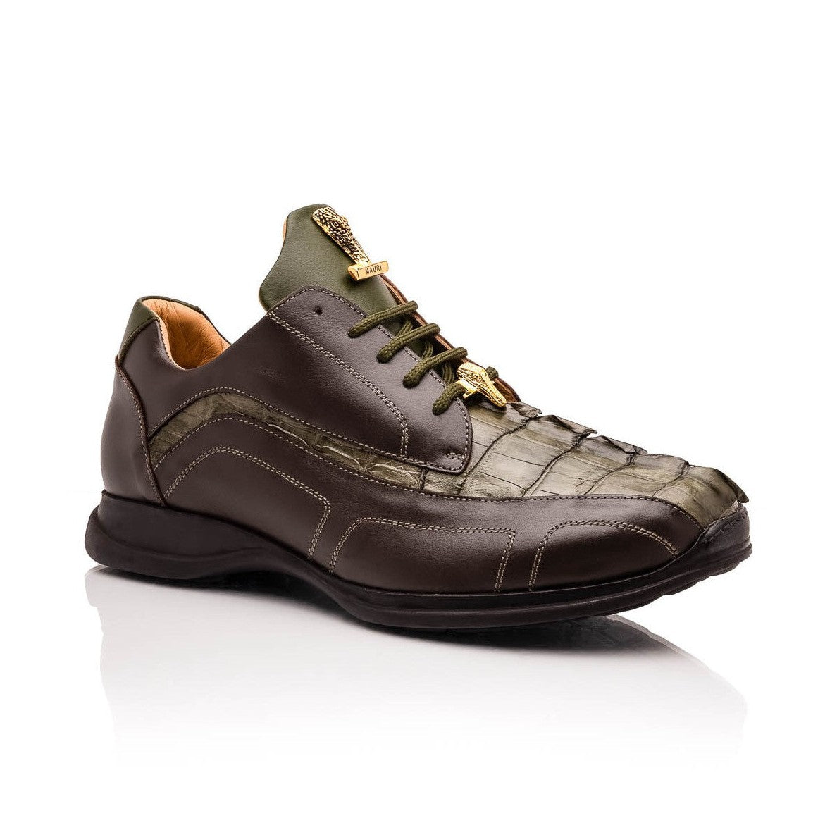 Mauri Flex M799 Men's Shoes Exotic Hornback / Nappa Leather Derby Sneakers (MA5643)