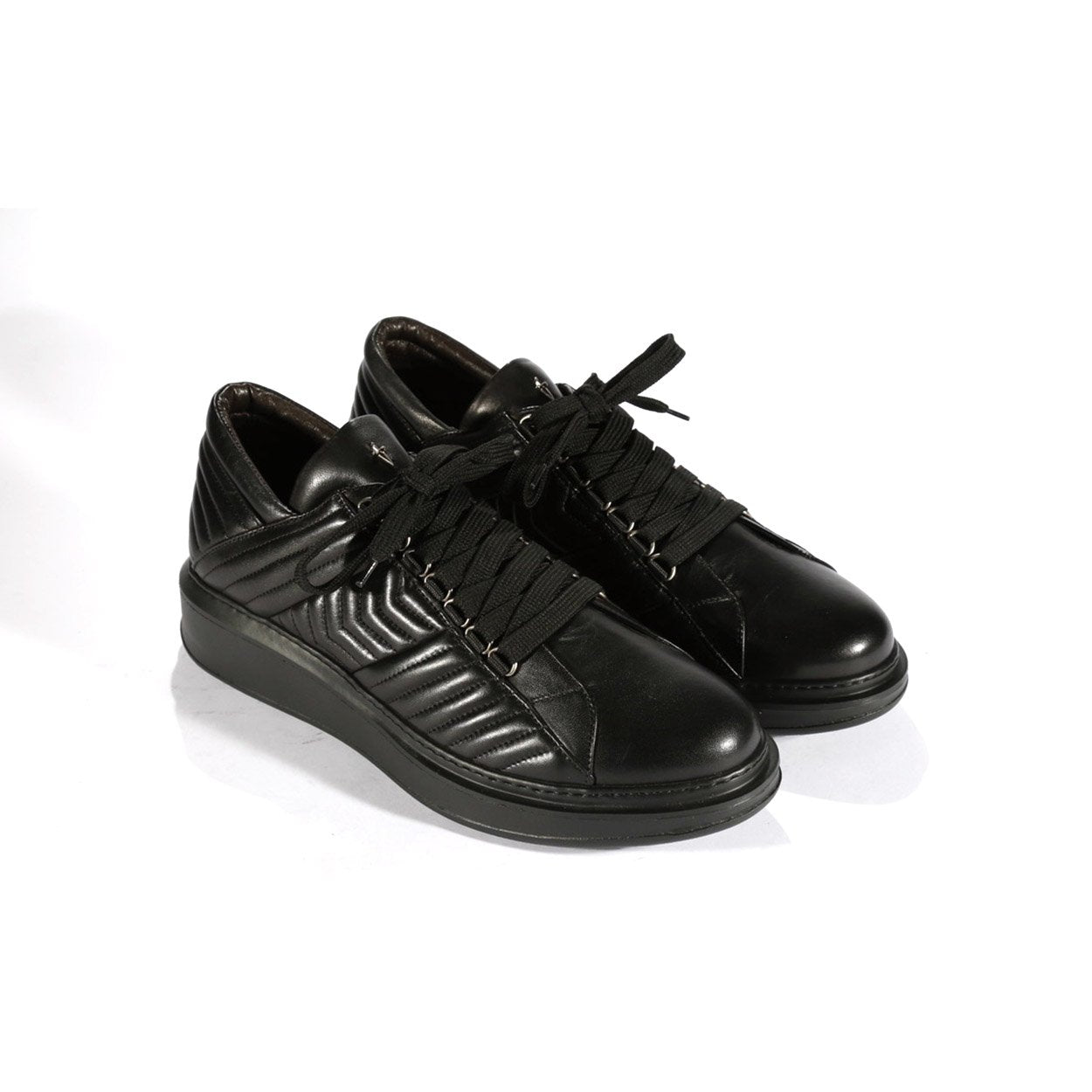 Cesare Paciotti Men's Black Napa Leather Sneakers(CPM5490)