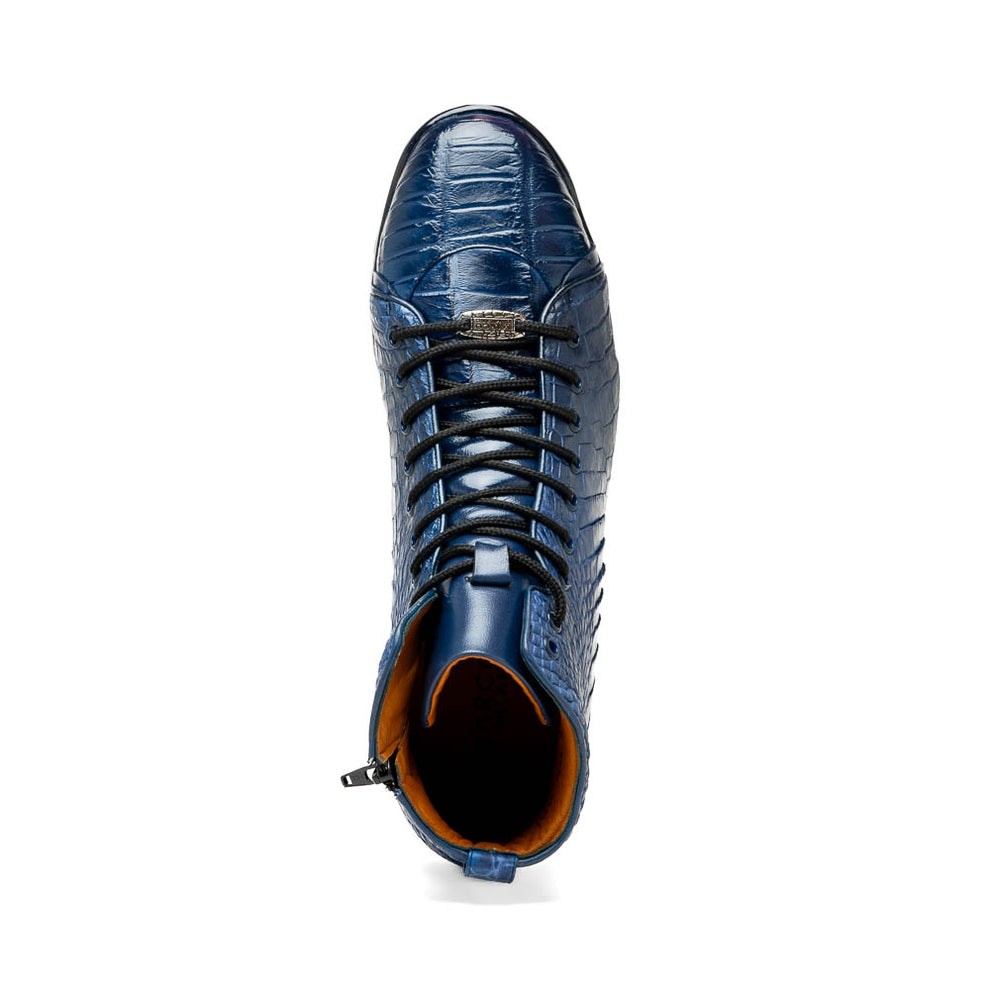 Marco Di Milano Hermond Men's Shoes Exotic Alligator High-Top Sneakers (MDM1194)