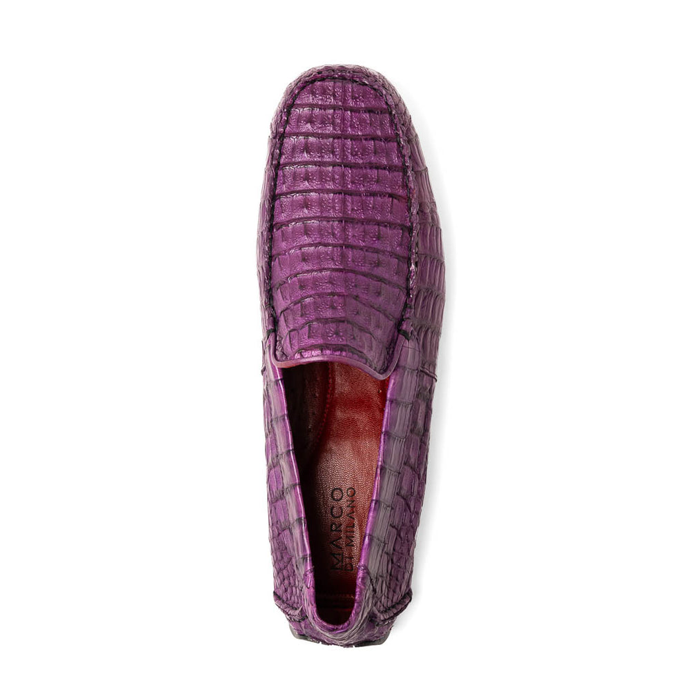 Marco Di Milano Remo Men's Shoes Exotic Crocodile Moccasin Driver Loafers (MDM1188)