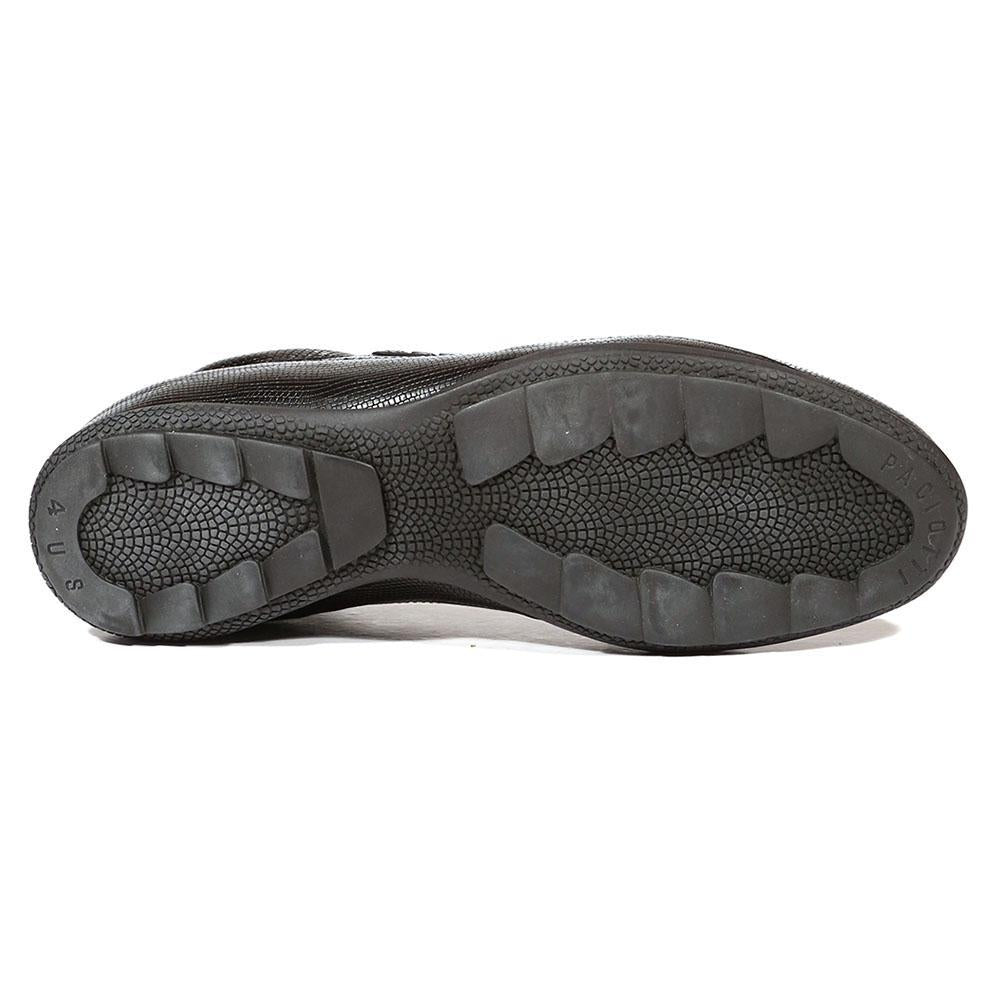 Cesare Paciotti Luxury Italian Men's Italian Designer Shoes Lizard Calf Black Sneakers (CPM5025)