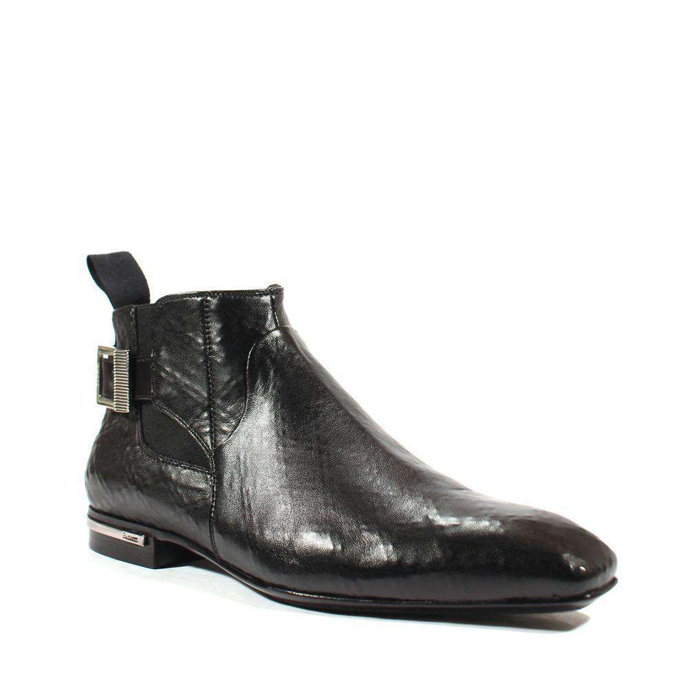 Cesare Paciotti Luxury Italian Men's Designer Shoes Nappa Rete Black Leather Boots (CPM2528)