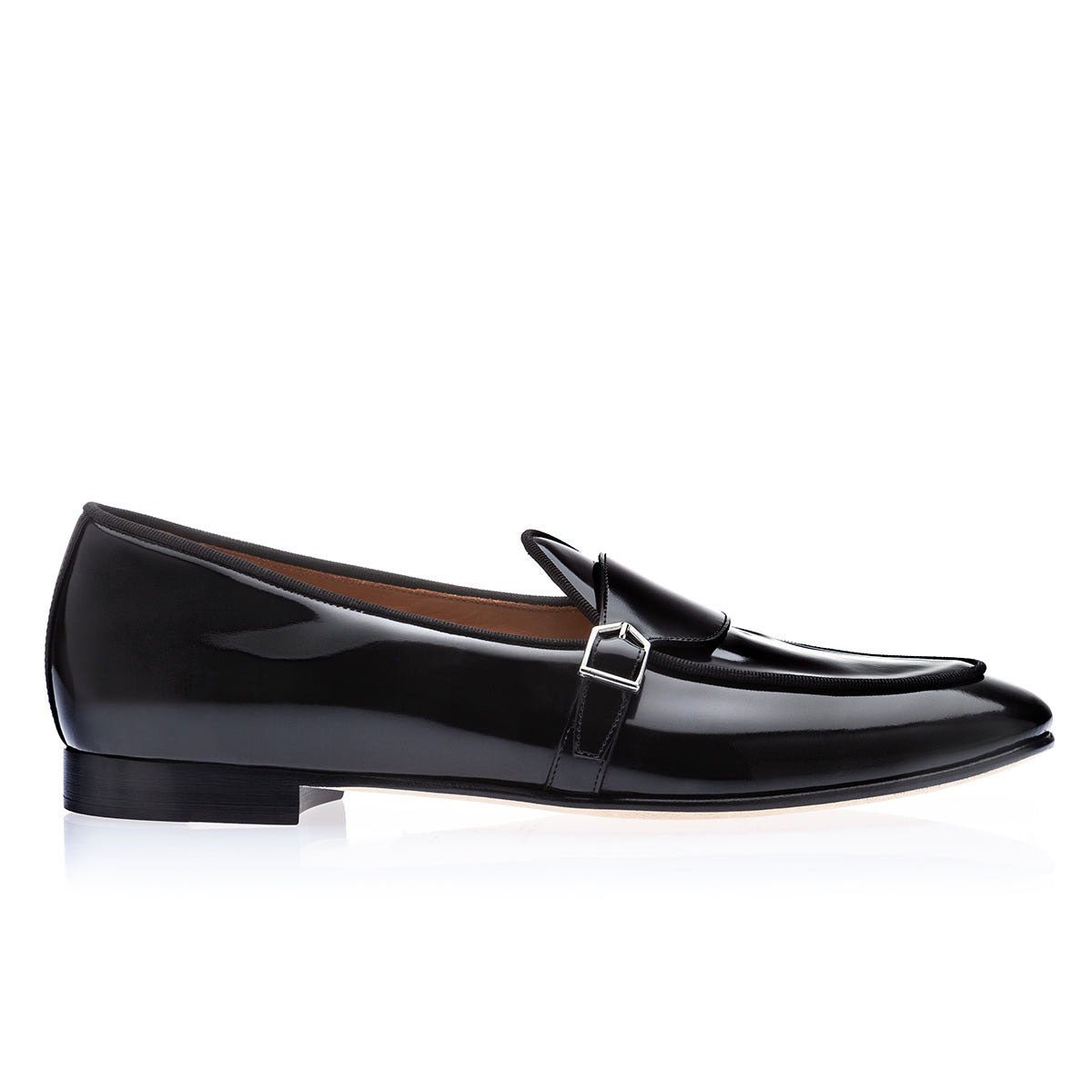 SUPERGLAMOUROUS Tangerine 15.1 Men's Shoes Polished Calf-Skin Leather Belgian Loafers (SPGM1317)