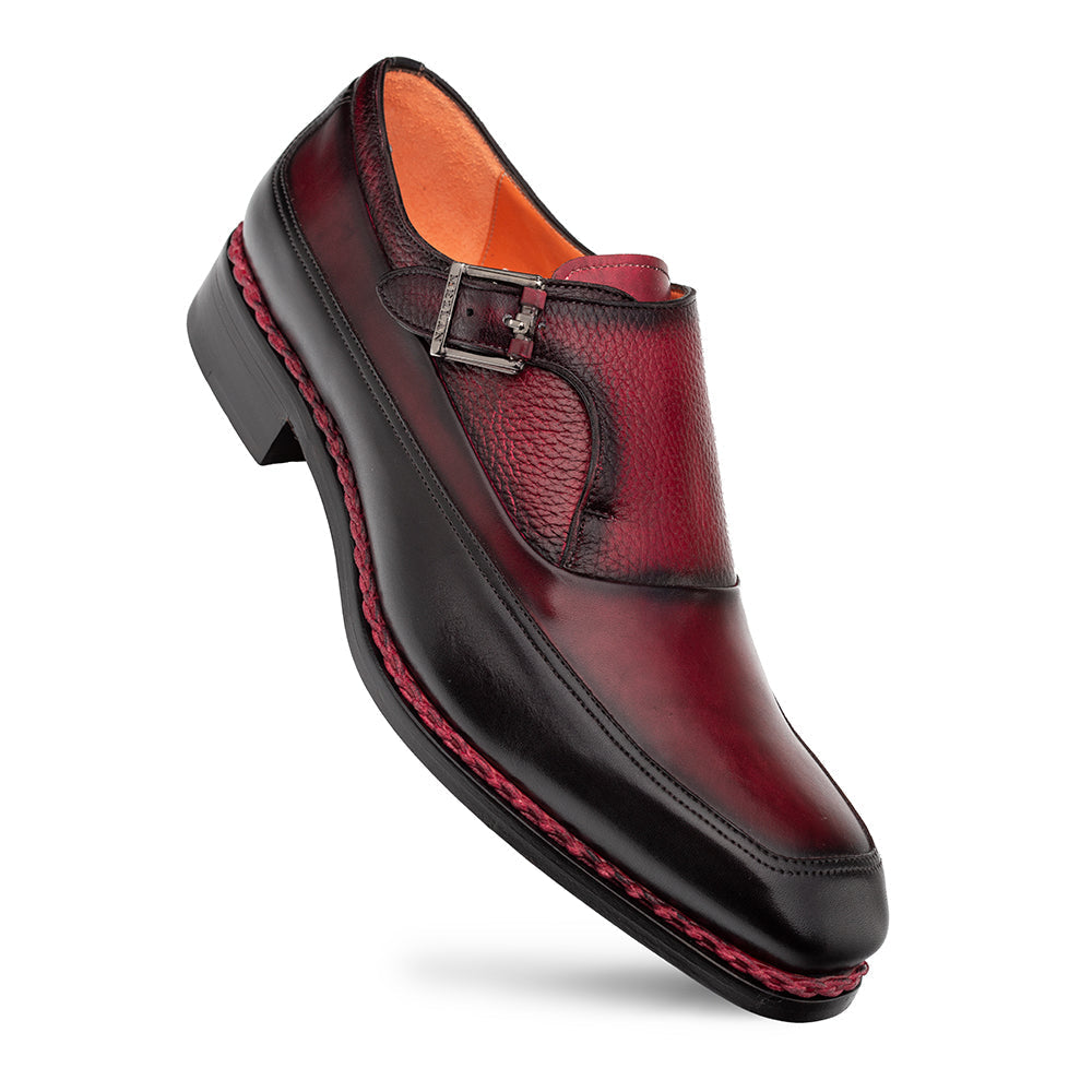 Mezlan Artesano 21261 Men's Shoes Calf-Skin Leather Single Monk-Straps Loafers (MZ3766)