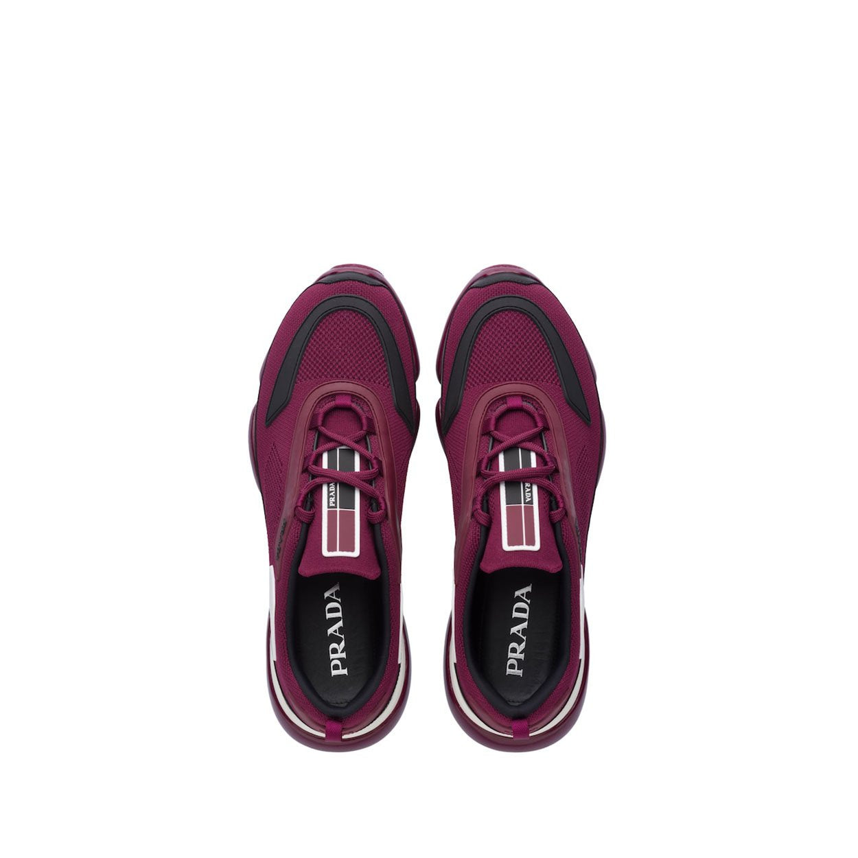 Prada 2EG253-2ODA Men's Shoes Burgundy Cloudbust Technical Fabric Sneakers (PRM1001)