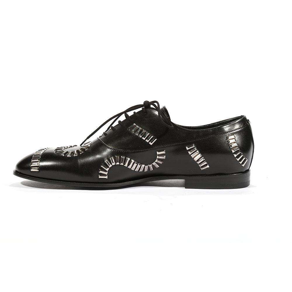 Cesare Paciotti Luxury Italian Men's Oxfords Nappa Soft Black Designer Shoes (CPM5464)