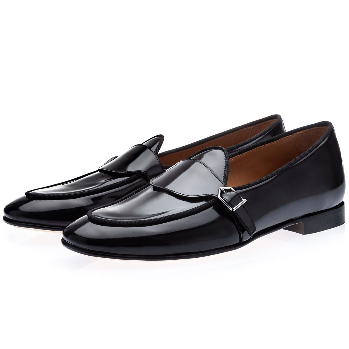 SUPERGLAMOUROUS Tangerine 15.1 Men's Shoes Polished Calf-Skin Leather Belgian Loafers (SPGM1317)