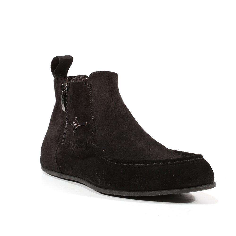 Cesare Paciotti Luxury Italian Men's Designer Shoes Vit Cam Black Suede Boots (CPM3055)