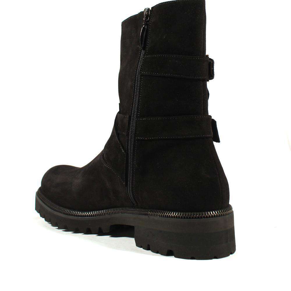 Cesare Paciotti Luxury Italian Men's Designer Shoes Vit Cam Black Ay Suede Boots (CPM2568)