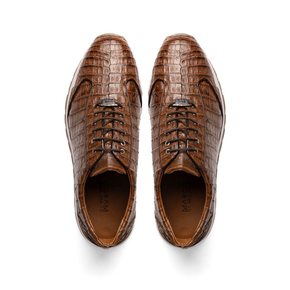 Marco Di Milano Alonzo Men's Shoes Genuine Caiman Crocodile Casual Sneakers (MDM1165)