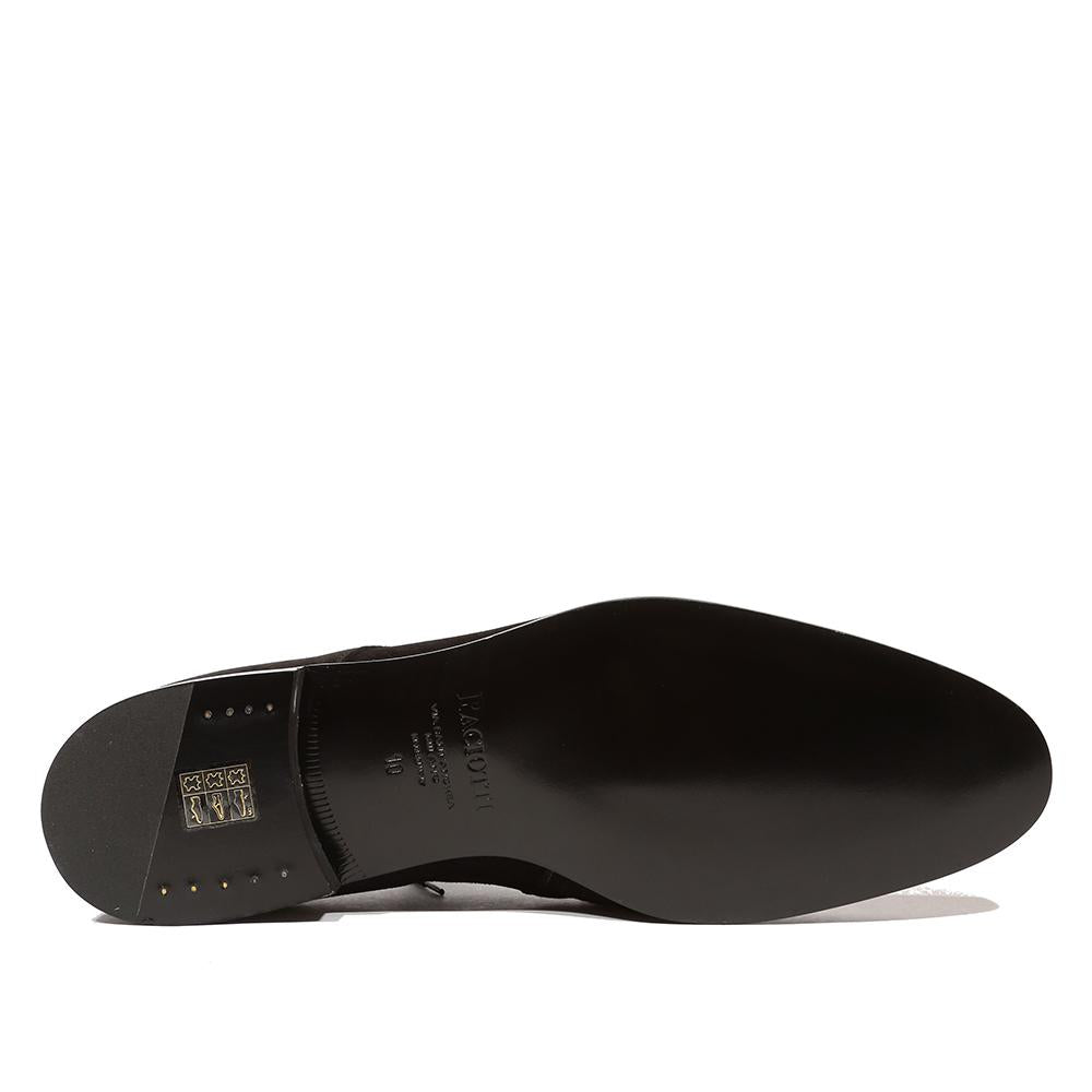 Cesare Paciotti Luxury Italian Men's Vit Camoscio Black Oxfords (CPM5142)