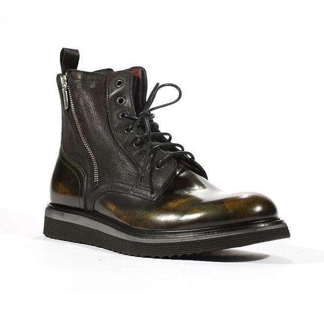 Corvari Men's Dover Militare Military Green High-Top Boots (COR1012)