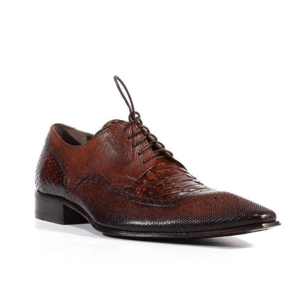 Jo Ghost Men's Designer Shoes Inglese Crust Leather Oxfords (JG2301)