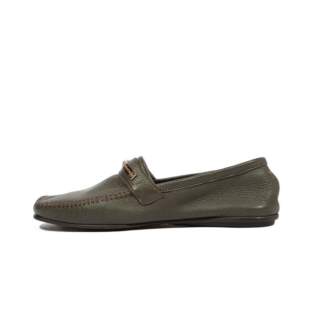 Cesare Paciotti Luxury Italian Men's Cervo Gray Taupe Moccasins (CPM5363)