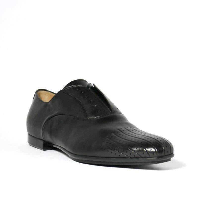 Cesare Paciotti Luxury Italian Baby Horse Black Leather Loafers (CPM2314)
