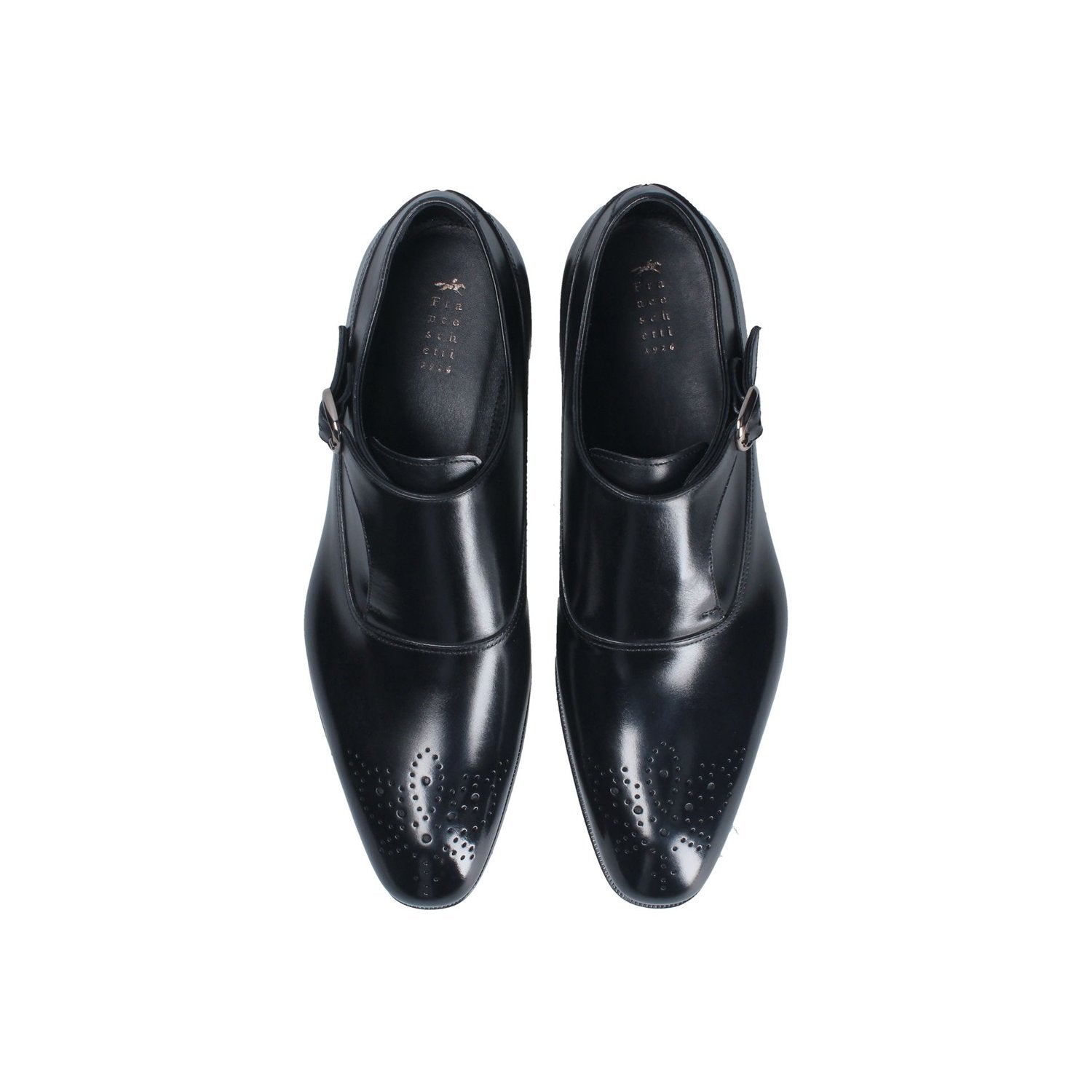 Franceschetti Liege Men's Shoes Calf-Skin Leather Single Monk-Strap Loafers (FCCT1094)
