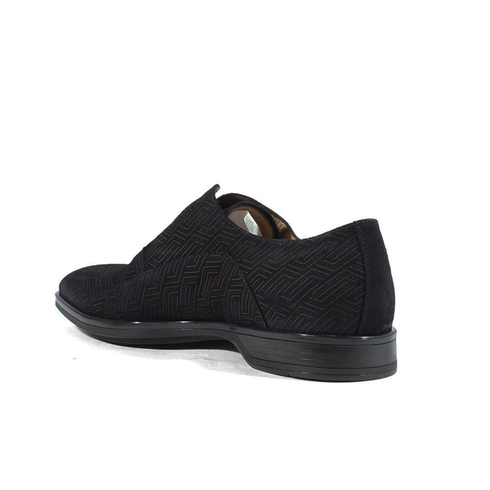 Cesare Paciotti Luxury Italian Italian Men's Designer Shoes Vit Camoscio Navy Suede Loafers (CPM2633)