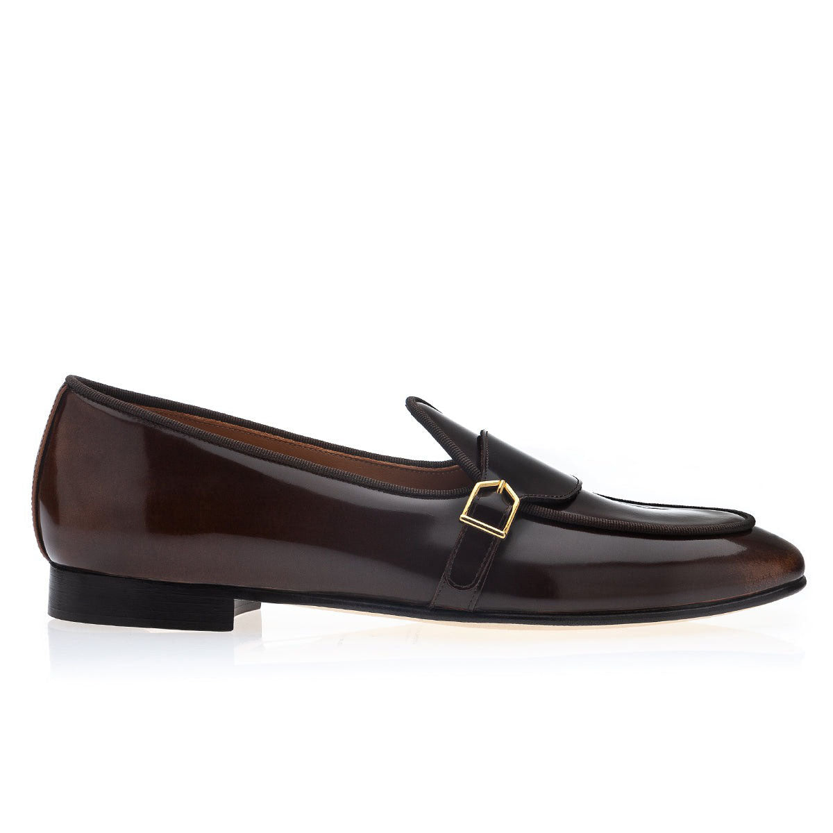 SUPERGLAMOUROUS Tangerine 15.1 Men's Shoes Polished Calf-Skin Leather Belgian Loafers (SPGM1317)