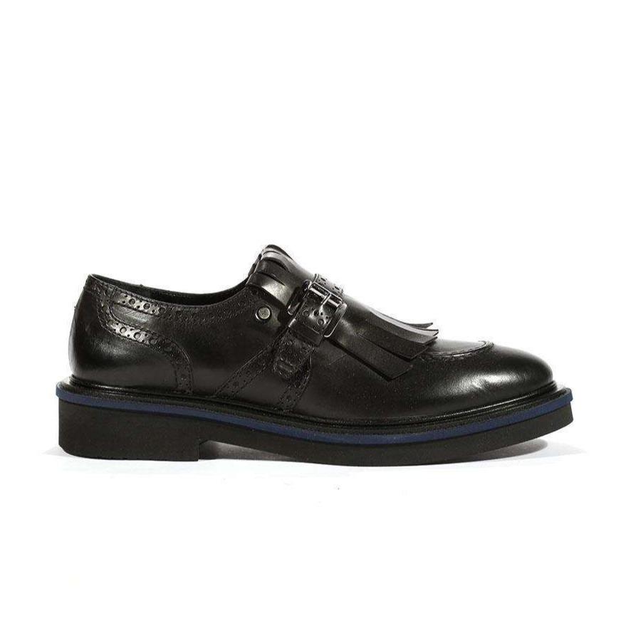 Cesare Paciotti Luxury Italian Men's Buckhold Loafers Foam Age Black 308 Madison Designer Shoes (CPM5412)