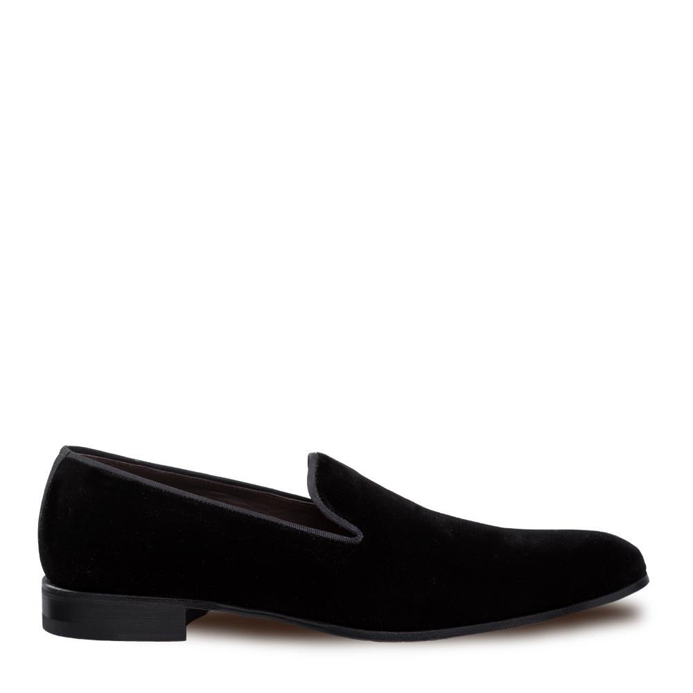 Mezlan Lublin Men's Designer Shoes Black Fabric Loafers 9273 (MZ3106)