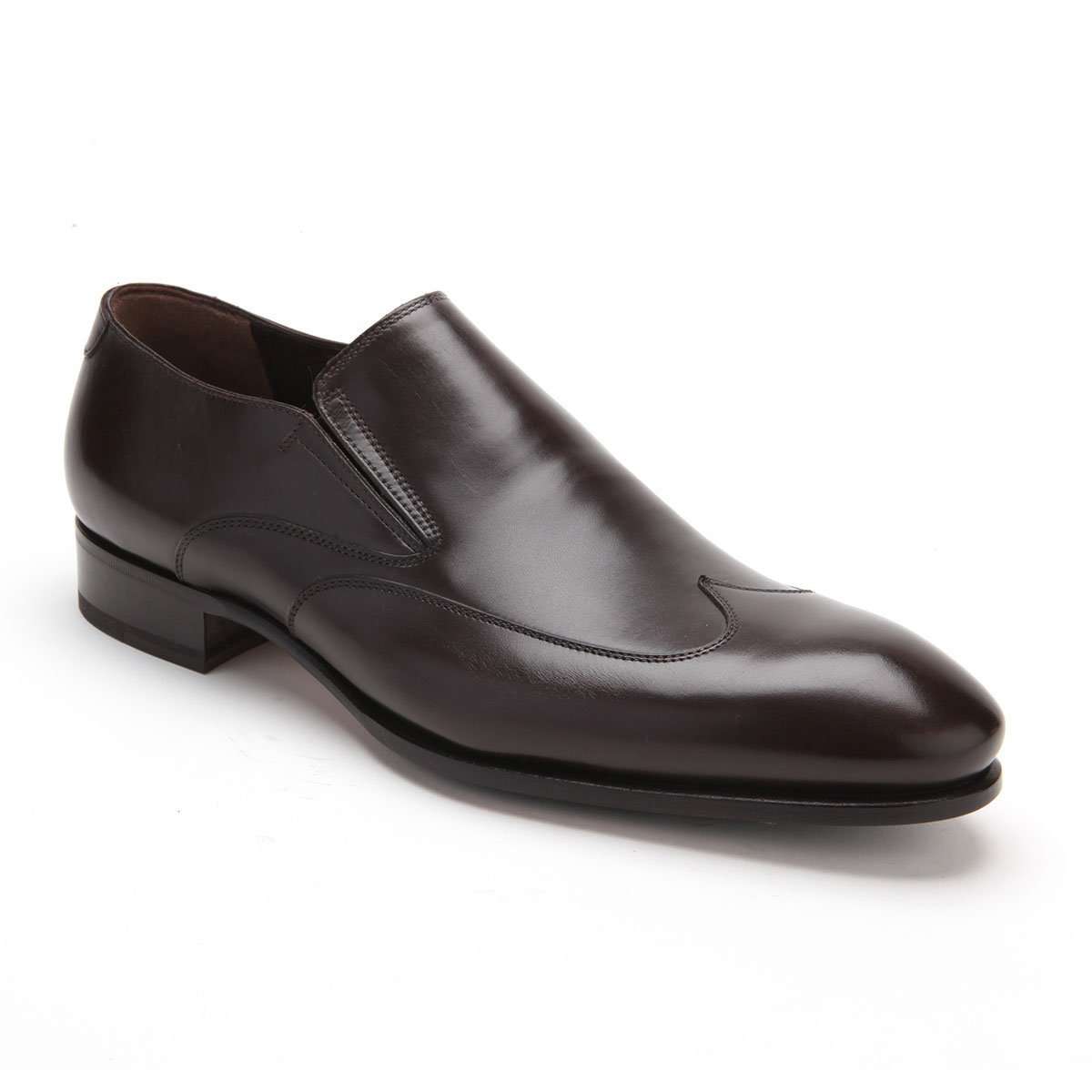 Caporicci 9921 Men's Luxury Italian Designer Shoes Brown Calf-Skin Leather Loafers (CAP1042)