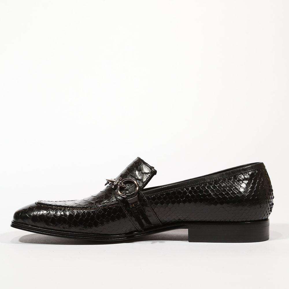 Cesare Paciotti Luxury Italian Men's Curtus Black Leather Loafers (CPM5332)