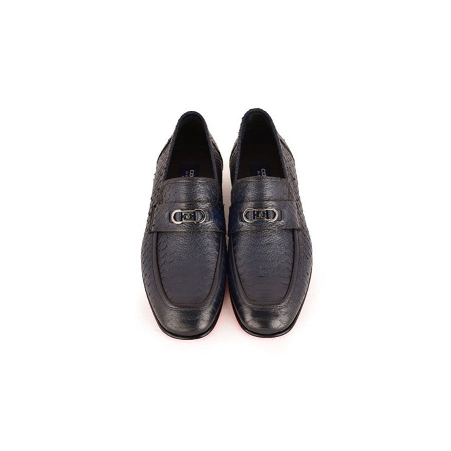 Corrente 7652 Men's Shoes Python Leather Horsebit Loafers (CRT1517)