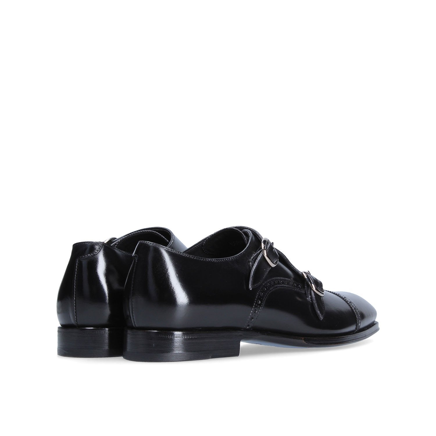 Franceschetti Colmar Men's Shoes Calf-Skin Leather Double Monk-Straps Loafers (FCCT1030)