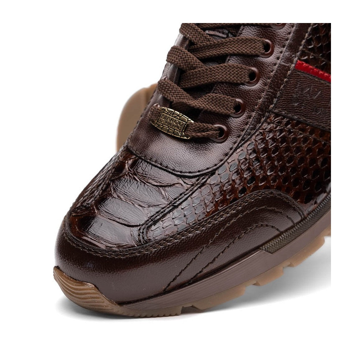 Marco Di Milano Brescia Men's Shoes Genuine Snake Skin / Calf-Skin Leather Sneakers (MDM1124)