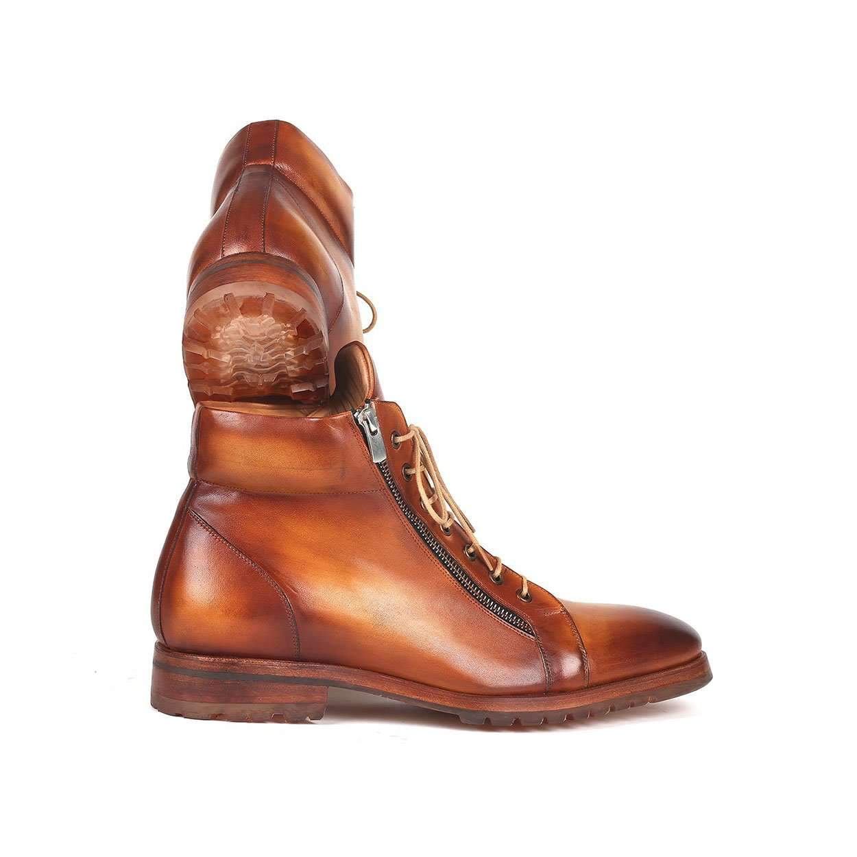 Paul Parkman Men's Brown Calf-Skin Leather Boots 12455-CML (PM6141)