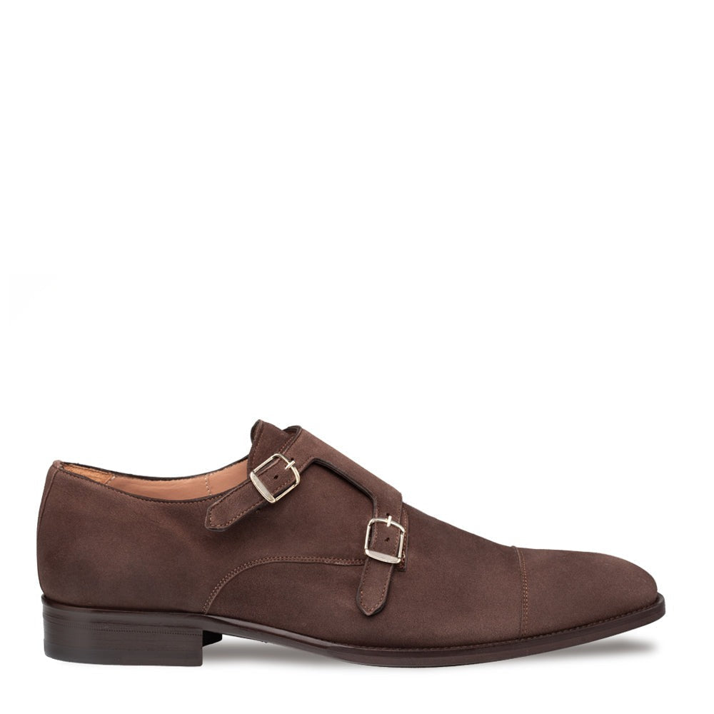 Mezlan Actore II Men's Shoes Suede Leather Double Monk-Straps Loafers (MZ3756)