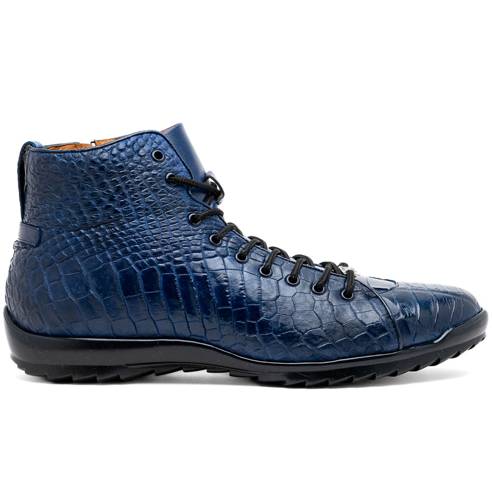 Marco Di Milano Hermond Men's Shoes Exotic Alligator High-Top Sneakers (MDM1194)
