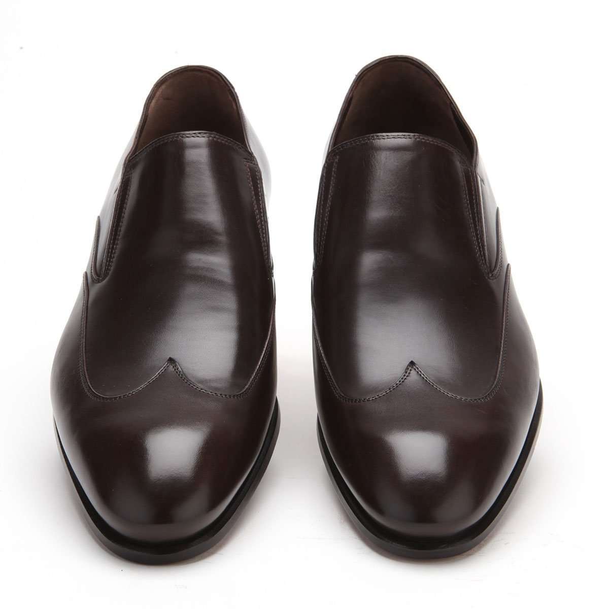 Caporicci 9921 Men's Luxury Italian Designer Shoes Brown Calf-Skin Leather Loafers (CAP1042)