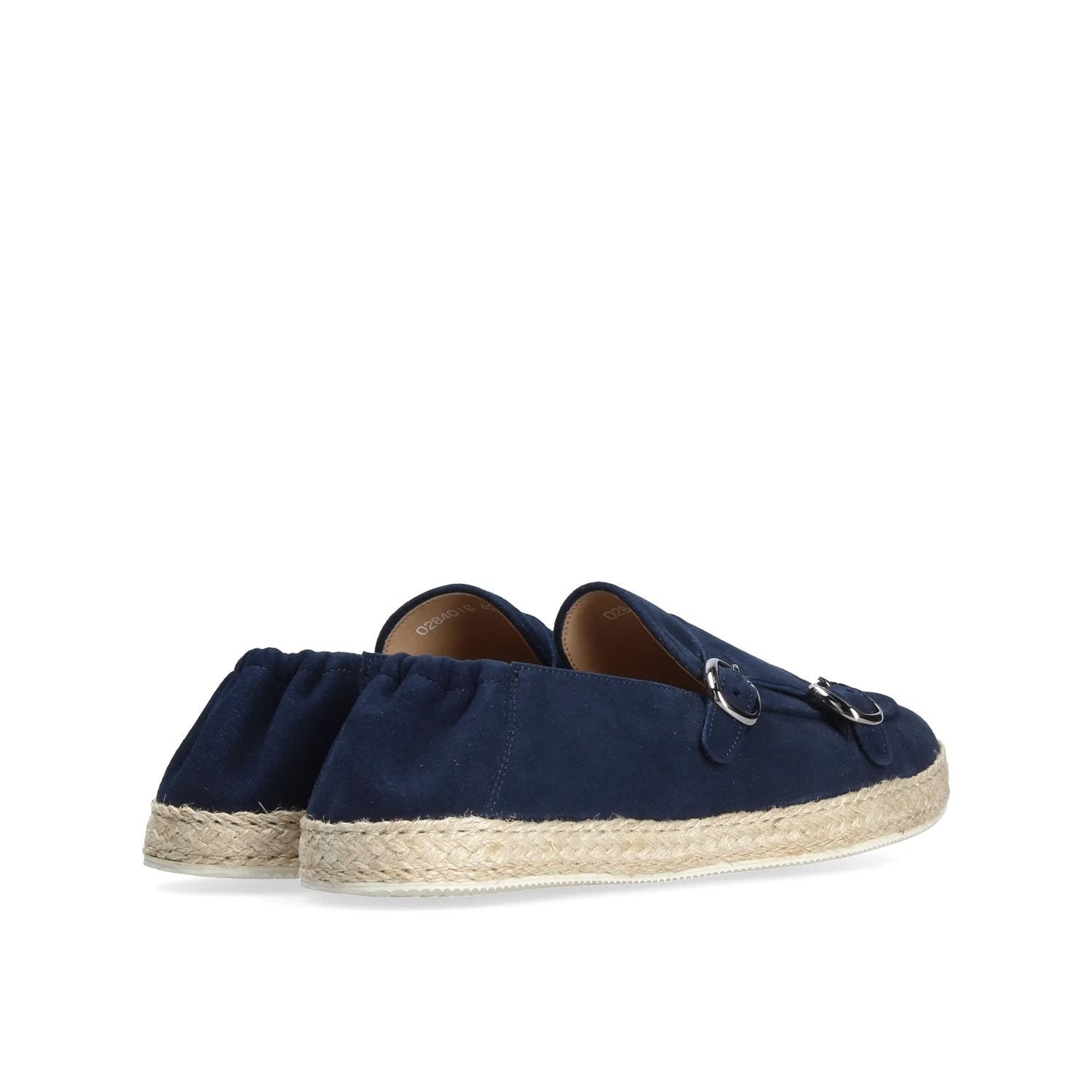 Franceschetti Maiori Men's Shoes Blue Suede Leather Double Buckle Sneakers (FCCT1000)