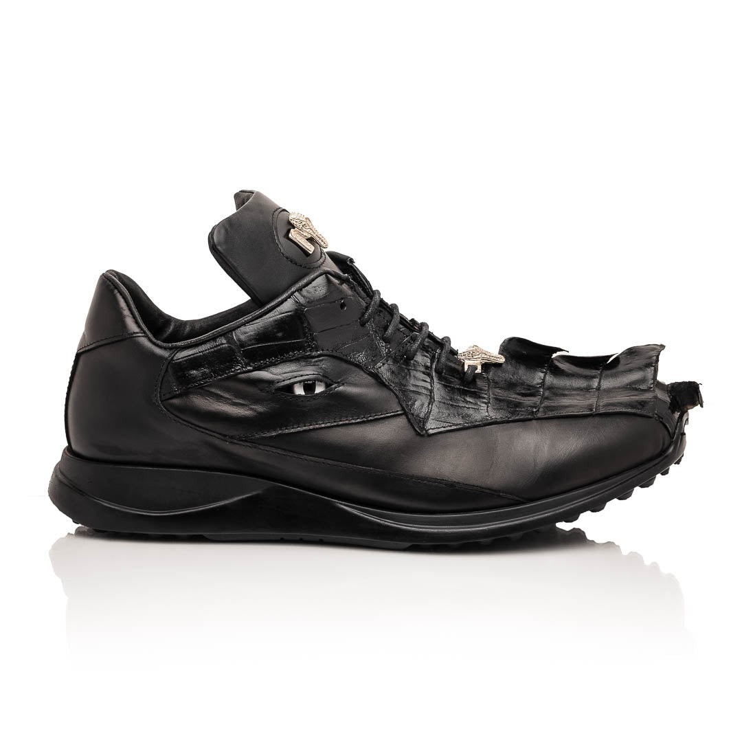 Mauri Hazard 8596/4 Men's Shoes Exotic Hornback / Nappa Leather Sneakers (MA5644)