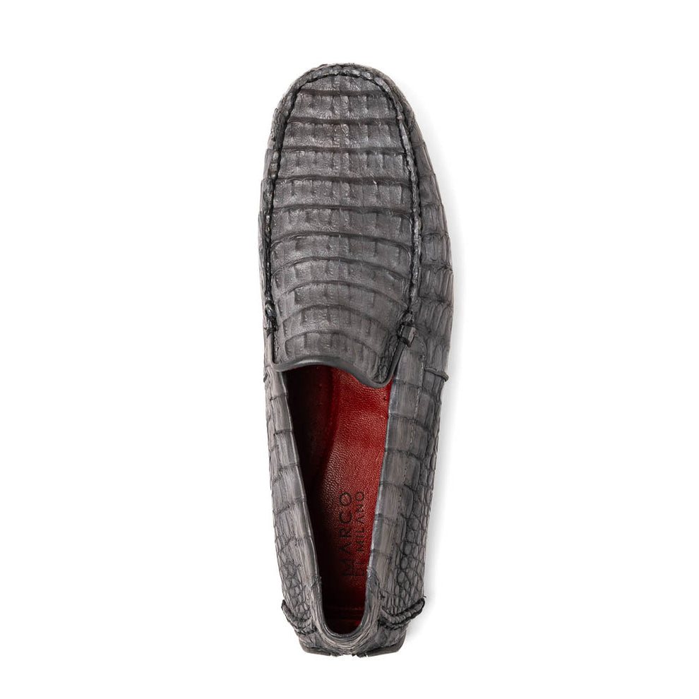 Marco Di Milano Remo Men's Shoes Exotic Crocodile Moccasin Driver Loafers (MDM1188)