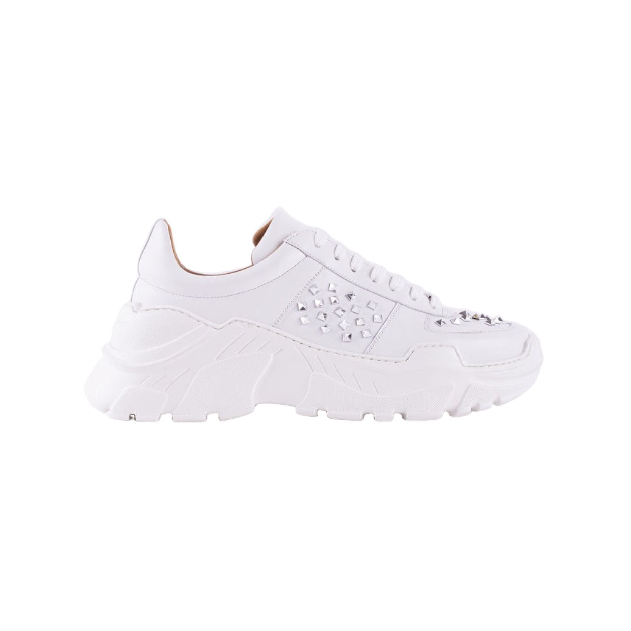 Mister 39182 Baltar Men's Shoes White Calf-Skin Leather Casual Sneakers (MIS1046)