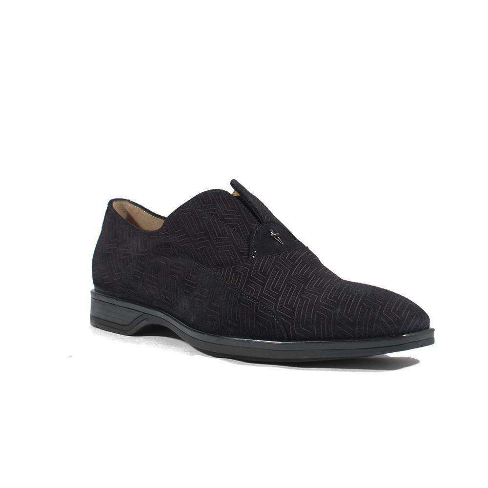 Cesare Paciotti Luxury Italian Italian Men's Designer Shoes Vit Camoscio Navy Suede Loafers (CPM2633)