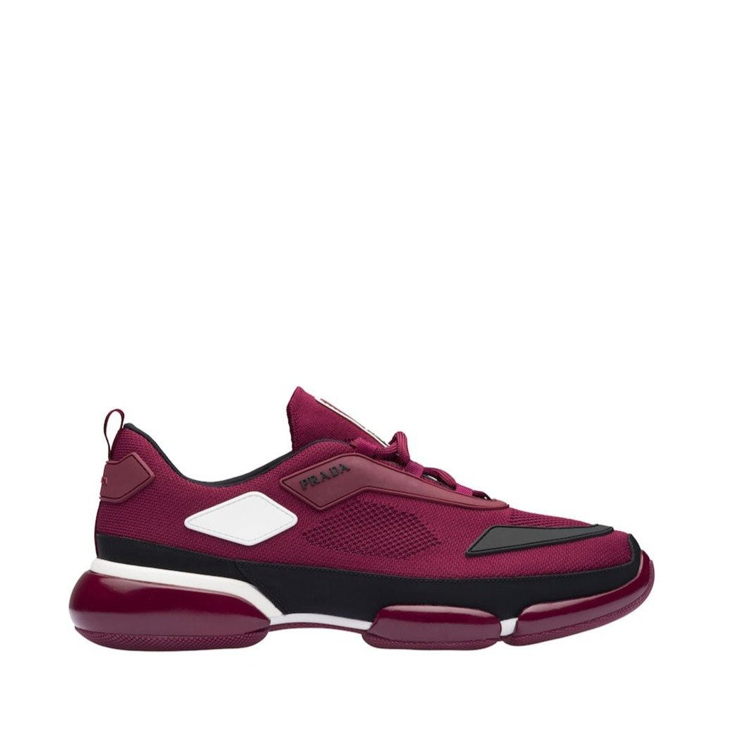 Prada 2EG253-2ODA Men's Shoes Burgundy Cloudbust Technical Fabric Sneakers (PRM1001)