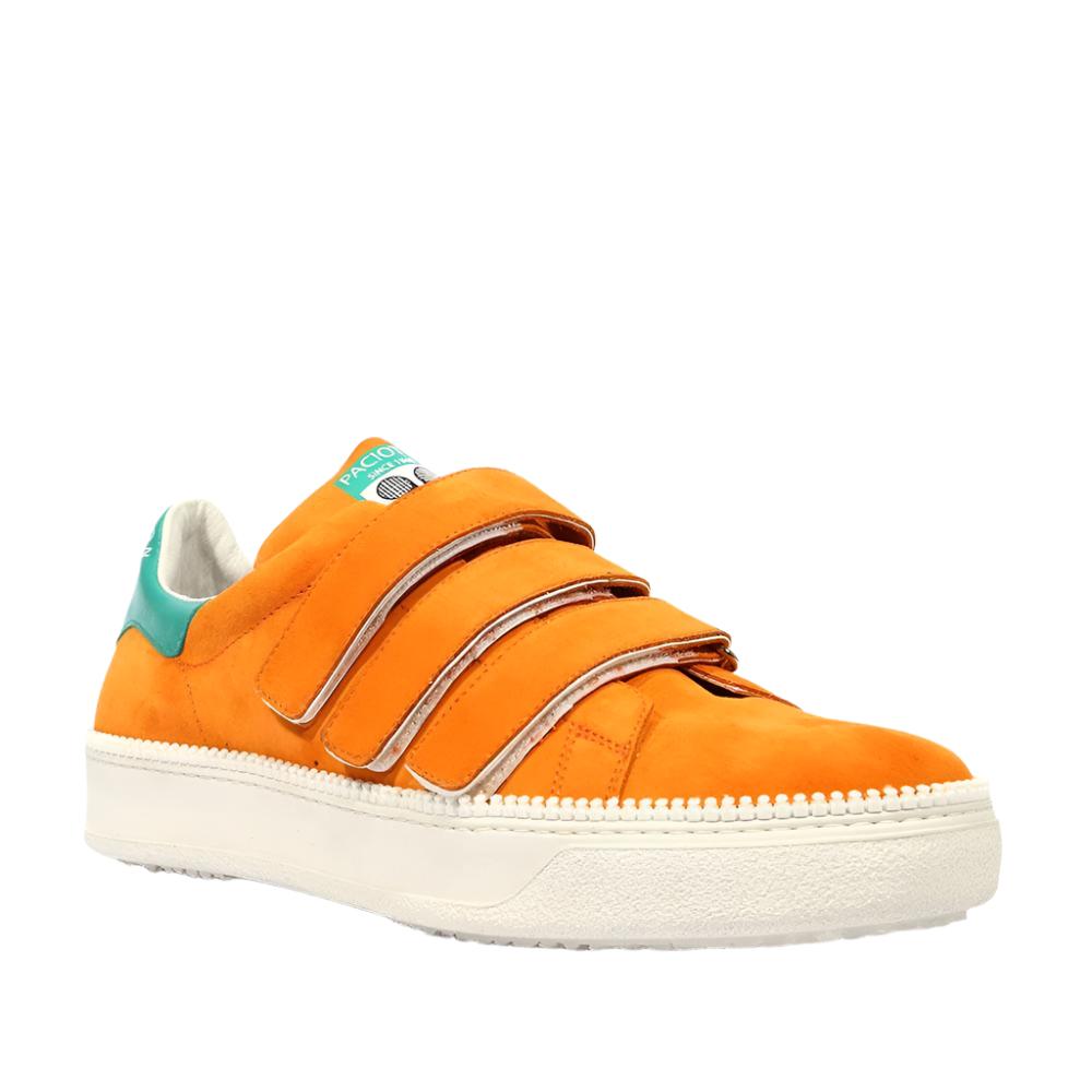 Cesare Paciotti Luxury Italian Men's Vit Camoscio Orange Sneakers (CPM5119)